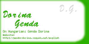 dorina genda business card